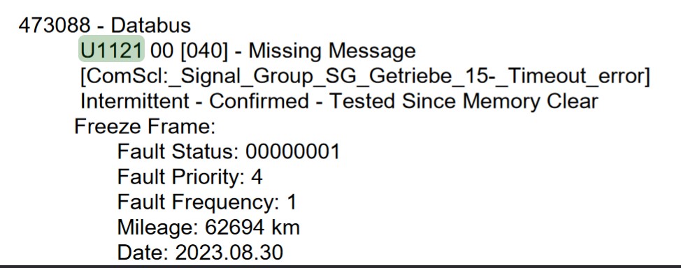 VCDS Log Analysis