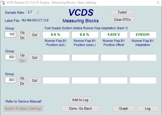 VCDS Interface Connected to a Car for Adaptation