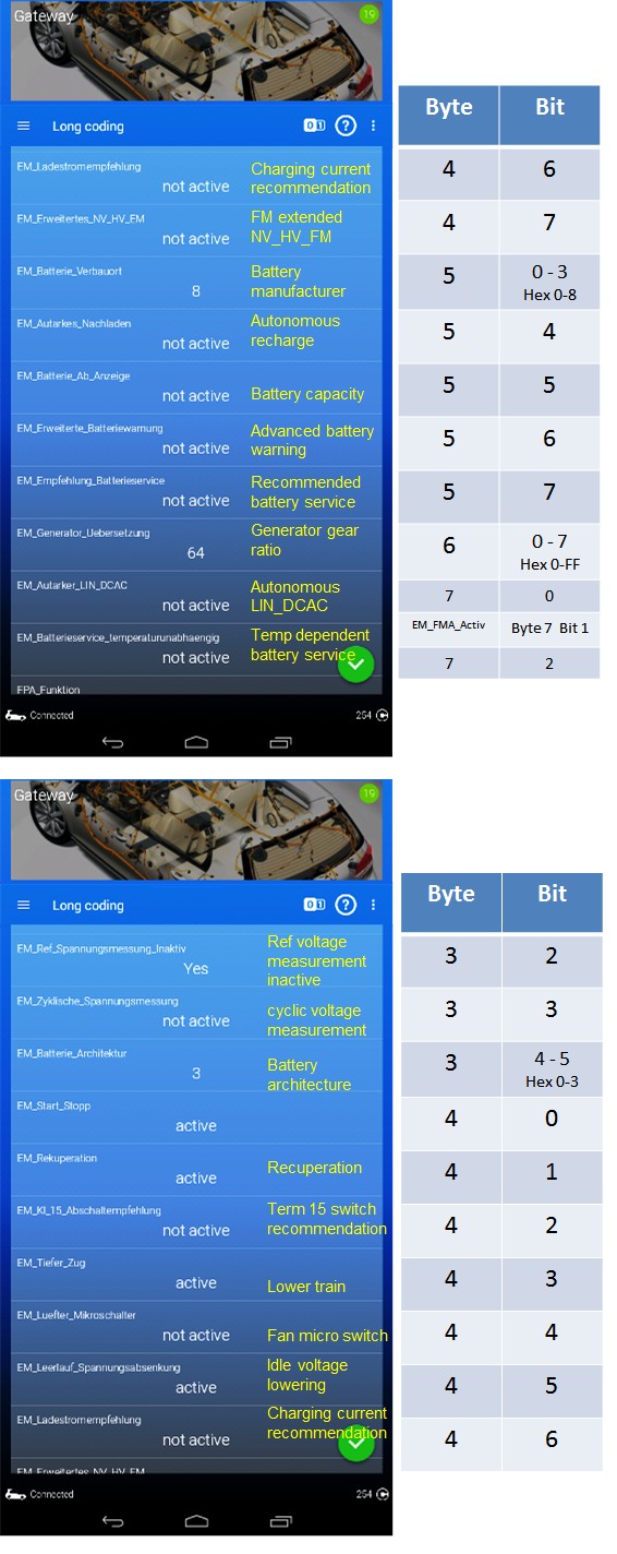 VCDS Battery Adaptation