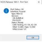 VCDS Interface Connected to OBD-II Port