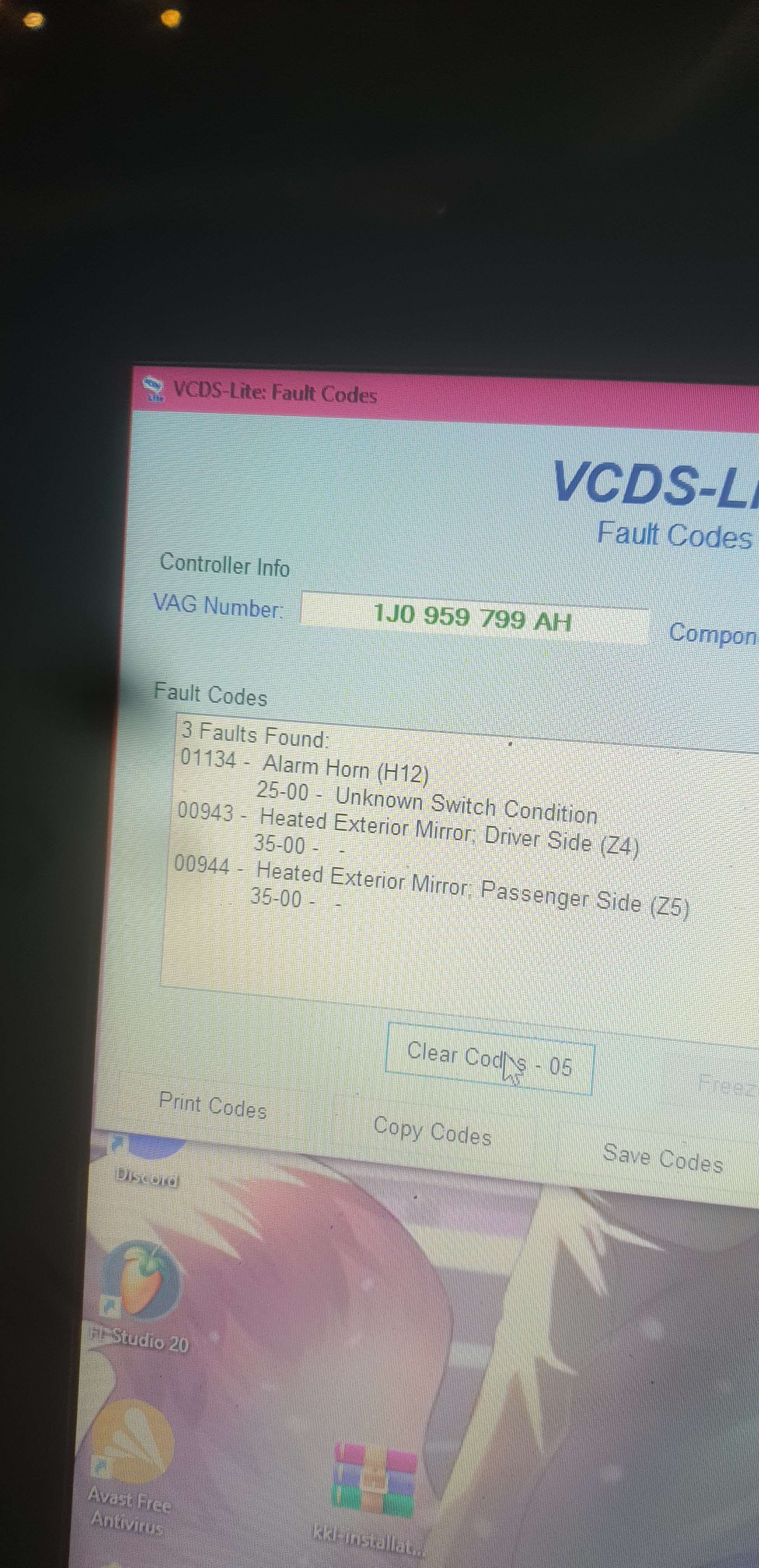 Fault Codes CCM