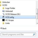 VCIConfig Shortcut Location