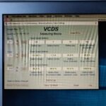 Audi VCDS battery coding interface showing battery parameters
