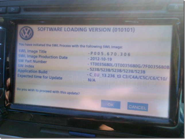 RNS 510 Firmware Update Process