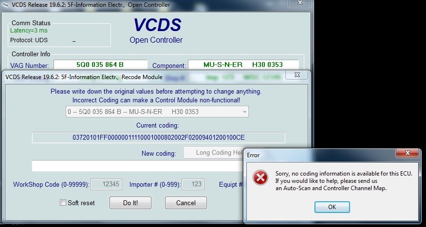 Skoda Octavia VCDS Coding