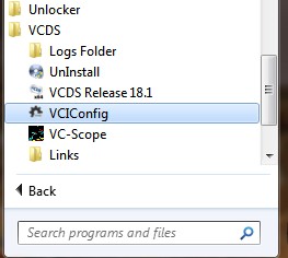 VCDS Main Screen