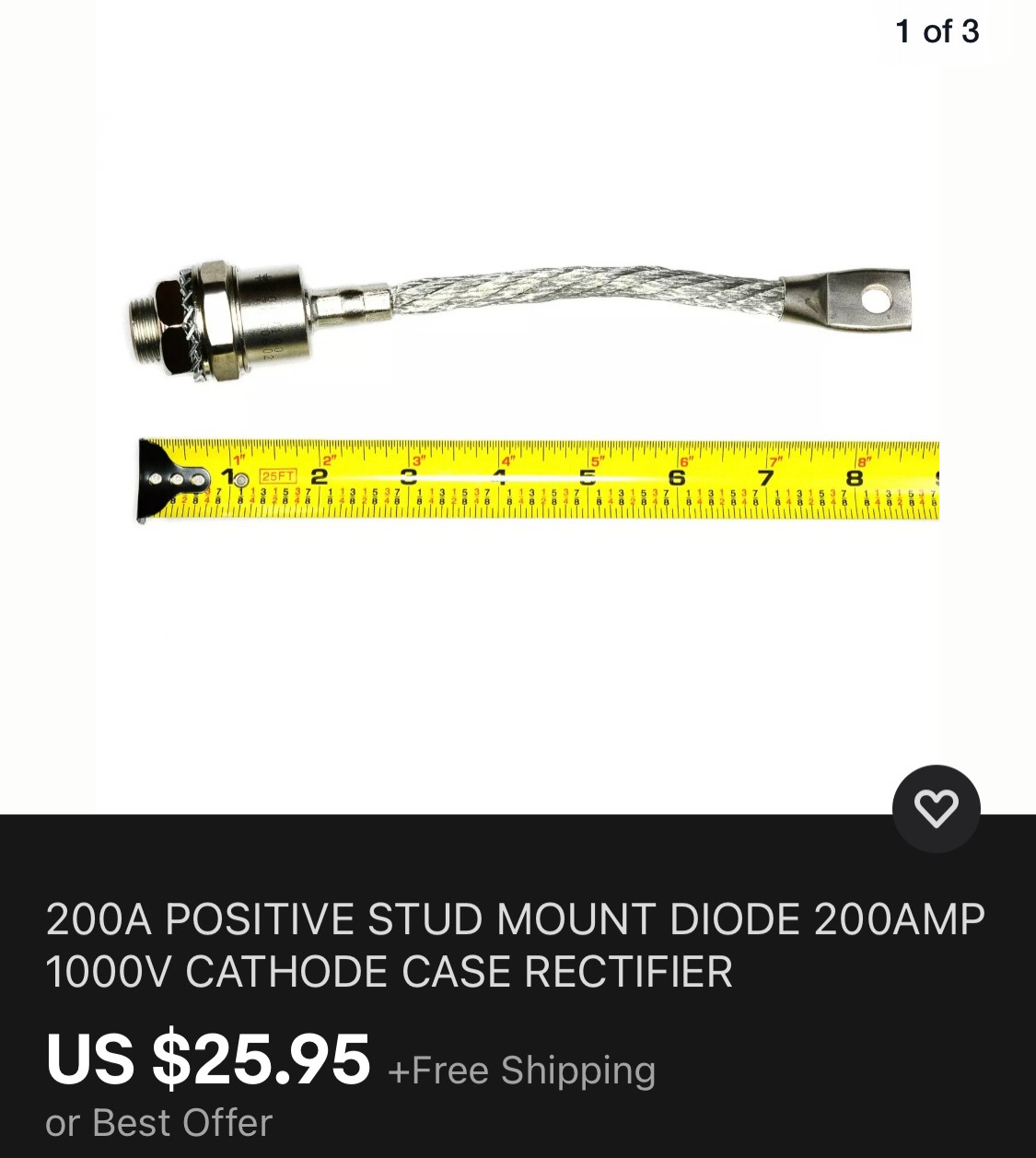 High-Amperage Diode for Alternator Voltage Drop