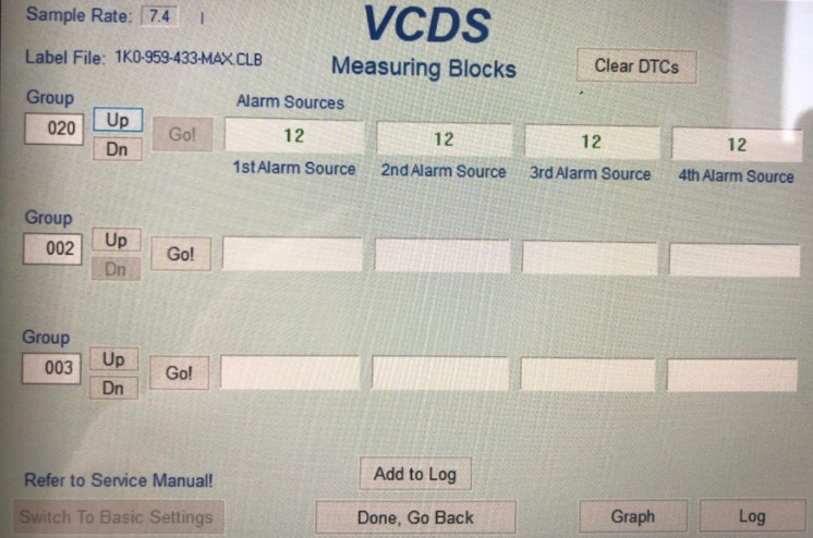 VCDS coding options for car customization and diagnostics