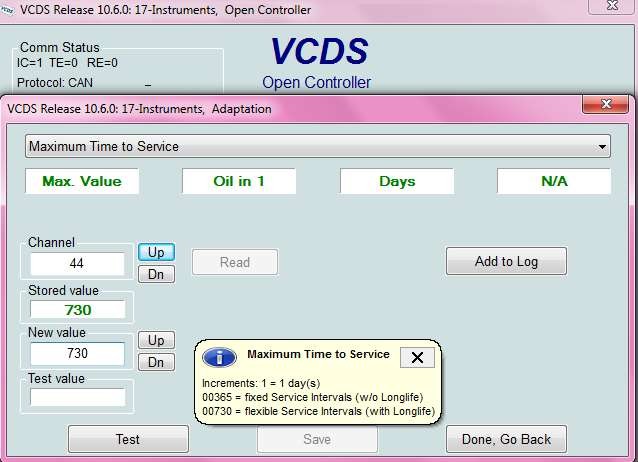 VCDS Instruments Module