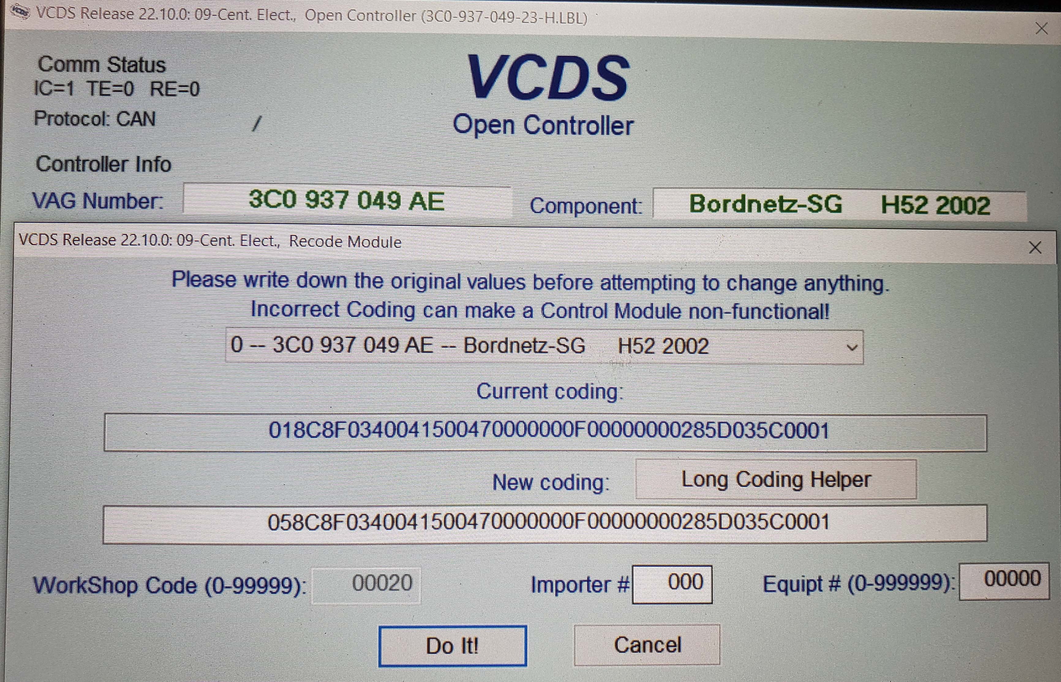 VW Diagnostic Interface